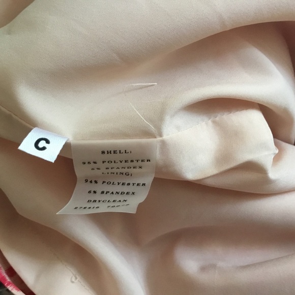 NWOT ANN TAYLOR pink leopard drape front dress 14P - Picture 4 of 4